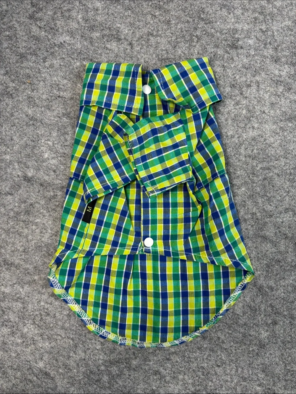 Lot of 3 Plaid Dog Shirts Small 7-10 lbs Button Front Pet Clothes
